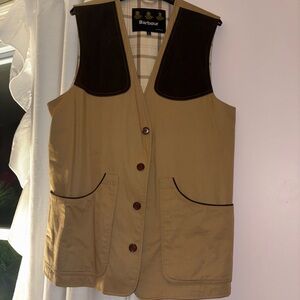 Barbour Tan and Brown Men's Vest